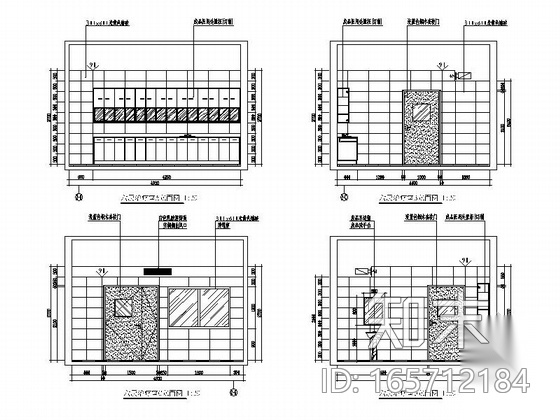 [江西]县级人民医院门诊医技大楼室内装修施工图cad施工图下载【ID:165712184】