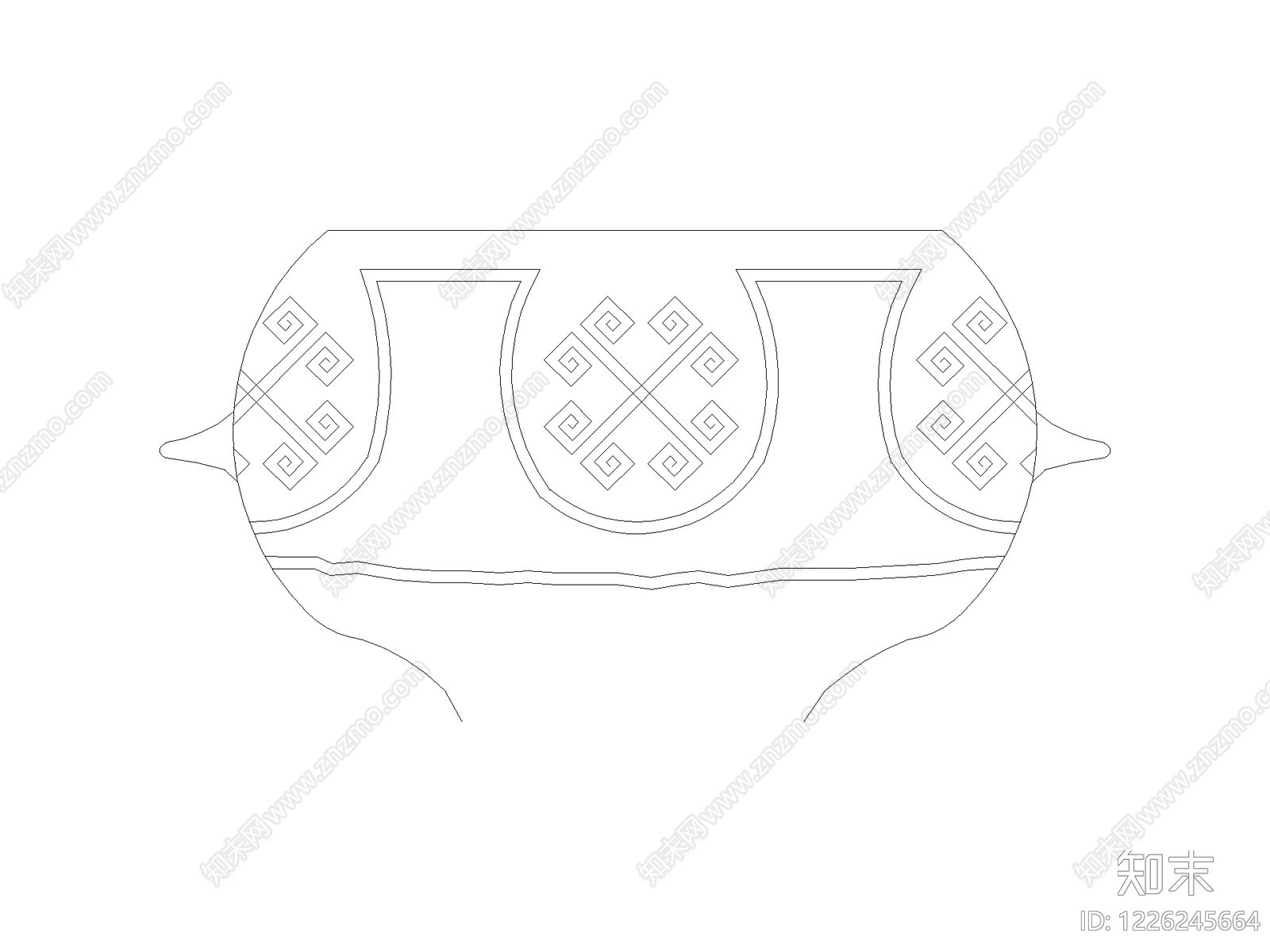 雕塑装饰构件CAD图纸
