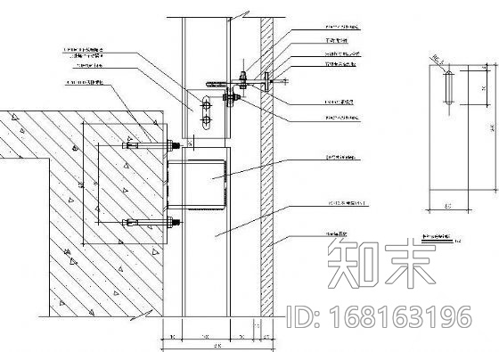 石材幕墙节点详图集cad施工图下载【ID:168163196】