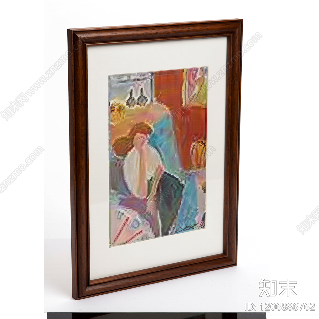 带画框的装饰画3D模型下载【ID:1206886762】