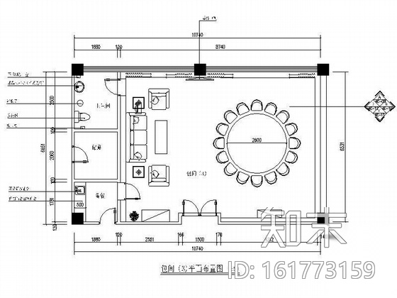星级酒店餐包设计装修图施工图下载【ID:161773159】