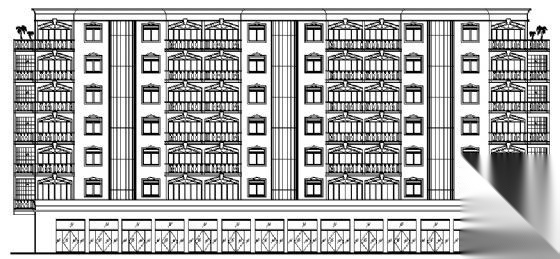 江南某花园住宅楼建筑方案图cad施工图下载【ID:149852133】