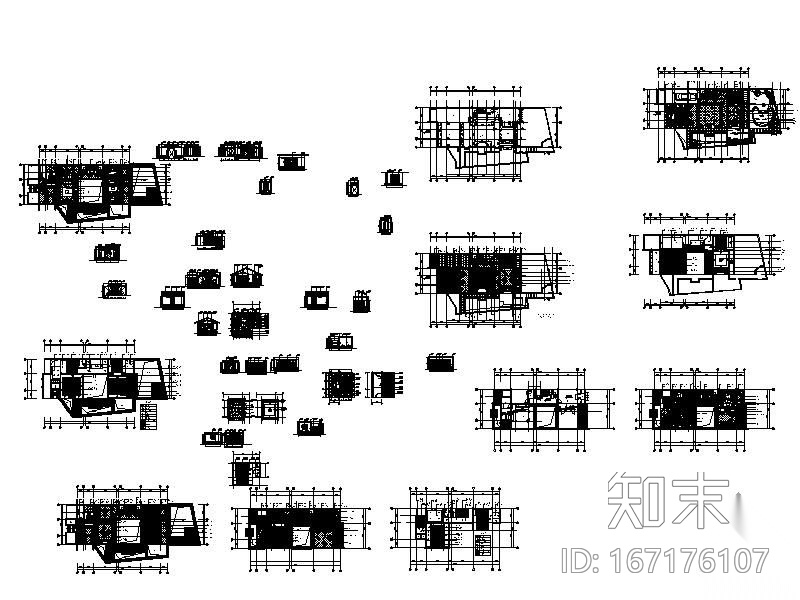 [苏州]中式风格别墅完整施工图cad施工图下载【ID:167176107】