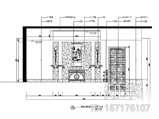 [苏州]中式风格别墅完整施工图cad施工图下载【ID:167176107】