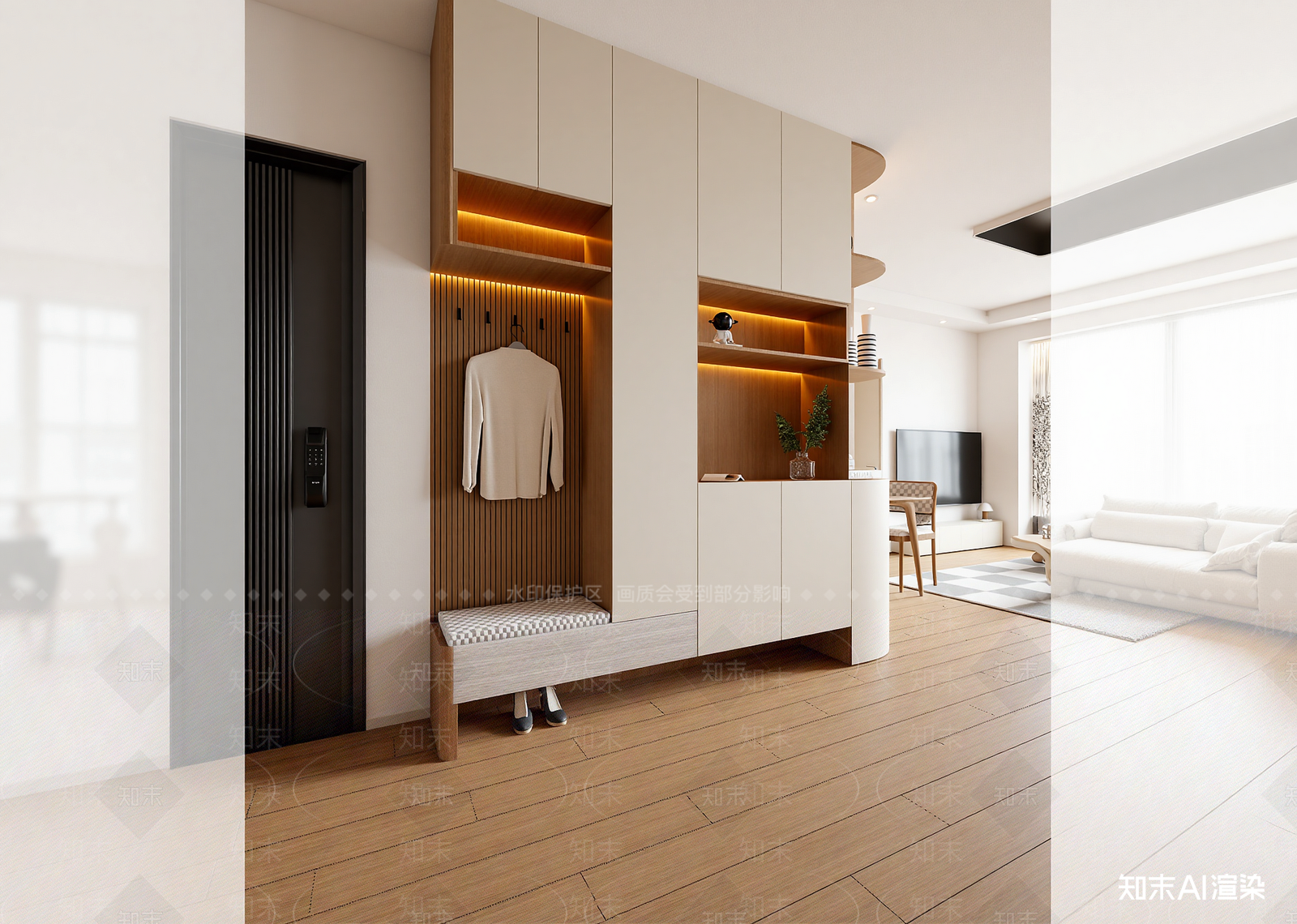 现代玄关3D模型下载【ID:1214702066】
