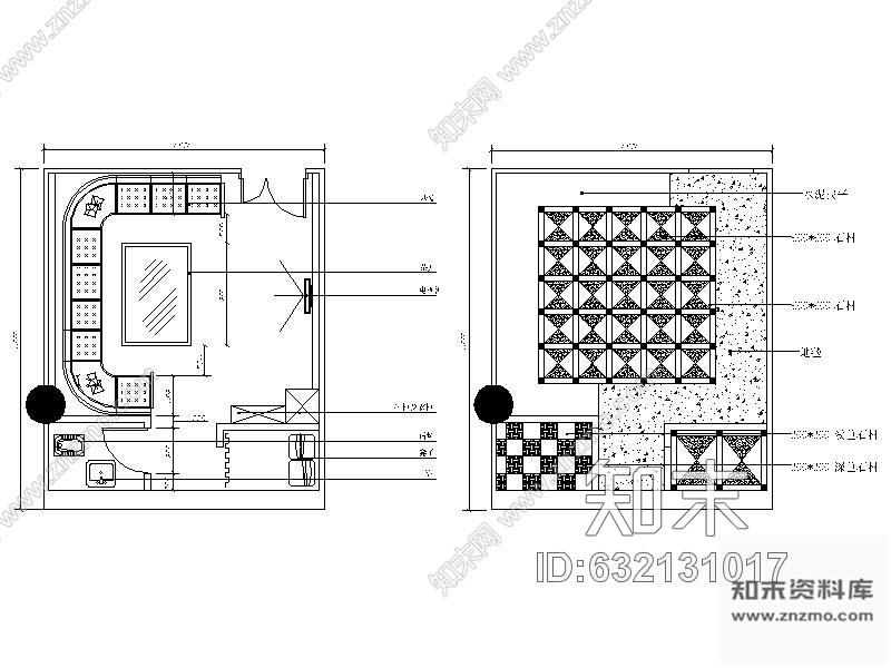 施工图某夜总会包间装修图2含效果cad施工图下载【ID:632131017】