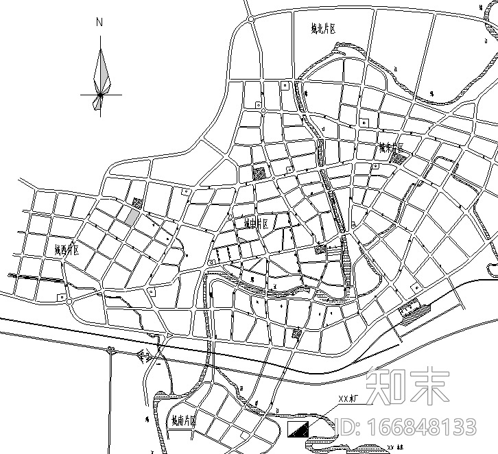 江西瑞金市某水厂扩建设计图纸cad施工图下载【ID:166848133】