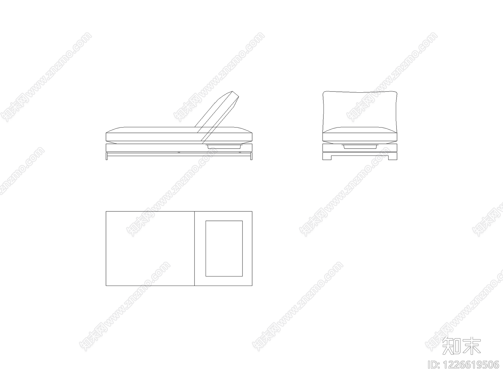现代,意式沙发CAD图纸