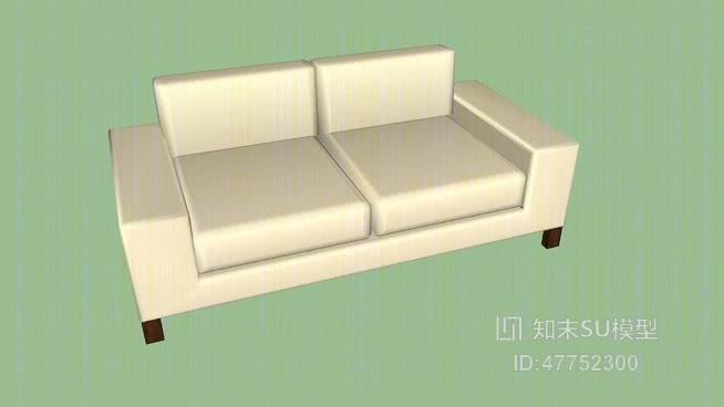 双人沙发SU模型下载【ID:47752300】