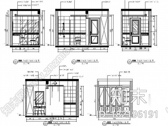 [上海]新古典四居室内装修设计图（含实景）cad施工图下载【ID:182196191】