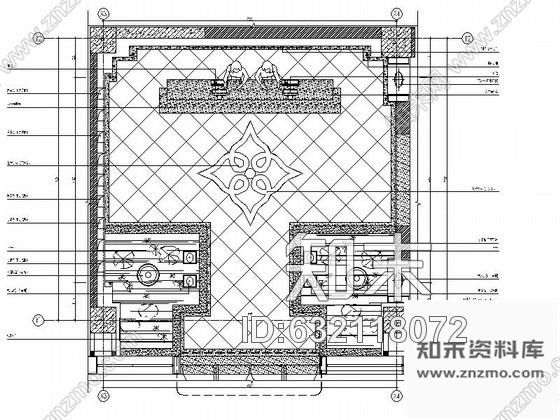 施工图养生会所大堂装修图cad施工图下载【ID:632118072】