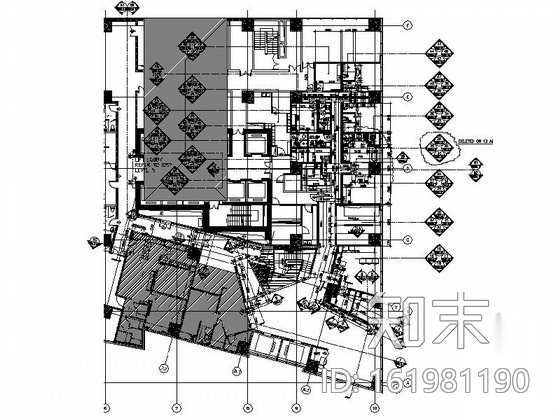 [广州]某国际酒店SPA室装修图cad施工图下载【ID:161981190】