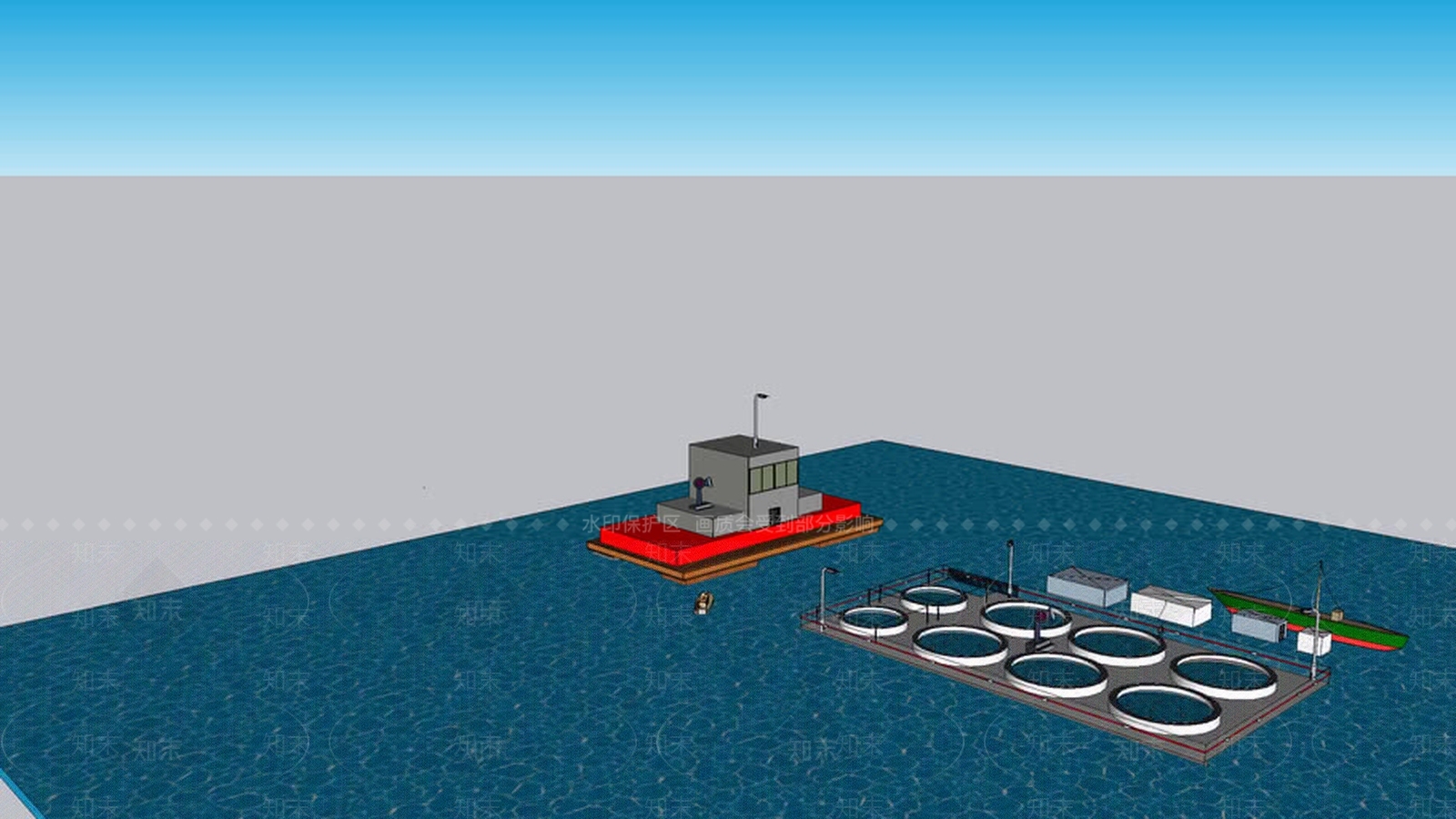 养鱼场3dSU模型下载【ID:1162056369】