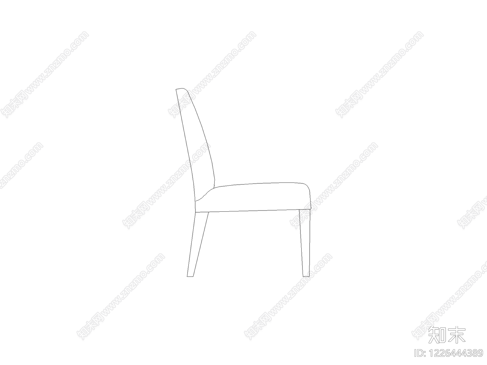现代椅子CAD图纸