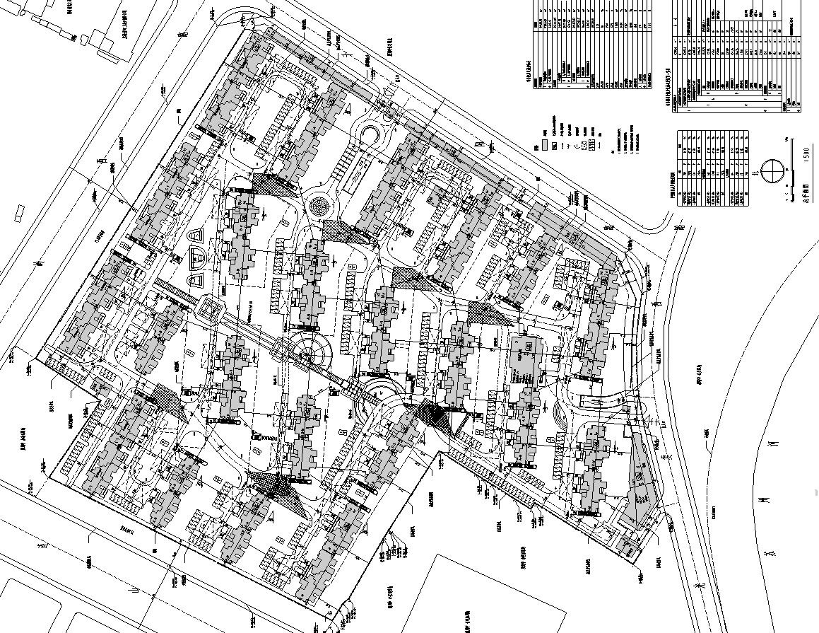 [上海]普陀区上粮欧陆风格居住区建筑施工图设计cad施工图下载【ID:165627108】