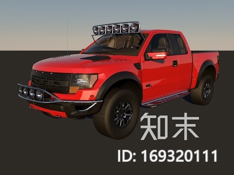 福特猛禽汽车模型CG模型下载【ID:169320111】