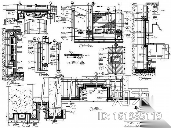 [成都]高档商务酒店标准客房T2施工图cad施工图下载【ID:161985119】