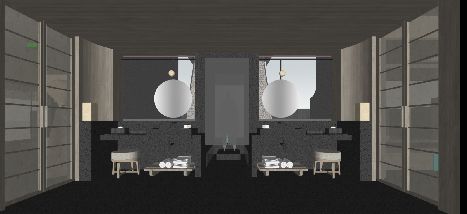现代酒店卫生间SU模型下载【ID:1222125463】