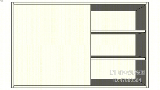 衣柜SU模型下载【ID:47800504】