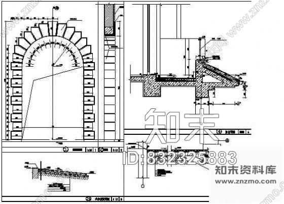 图块/节点外墙门洞装饰施工图下载【ID:832325883】