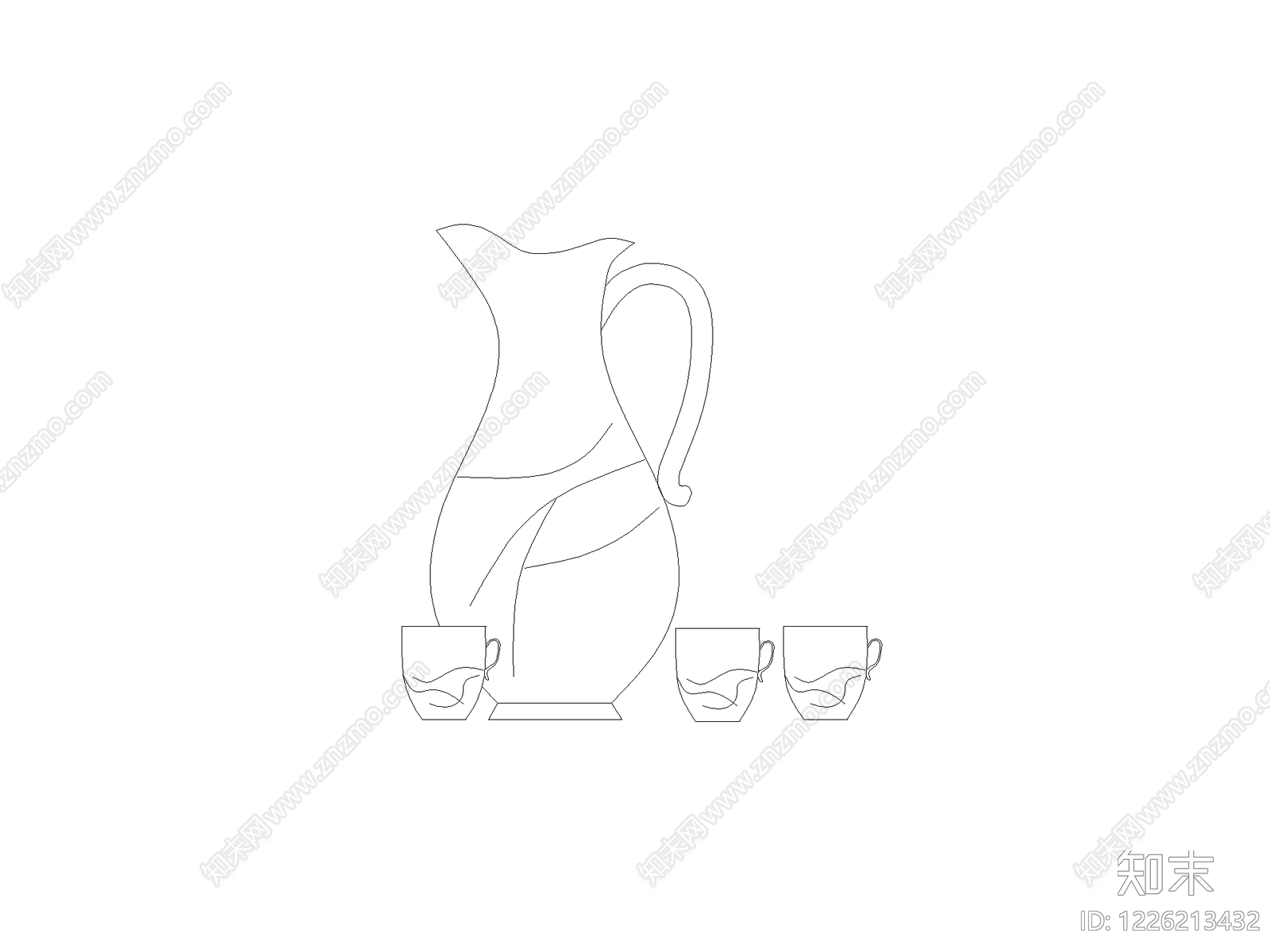 摆件cad施工图下载【ID:1226213432】