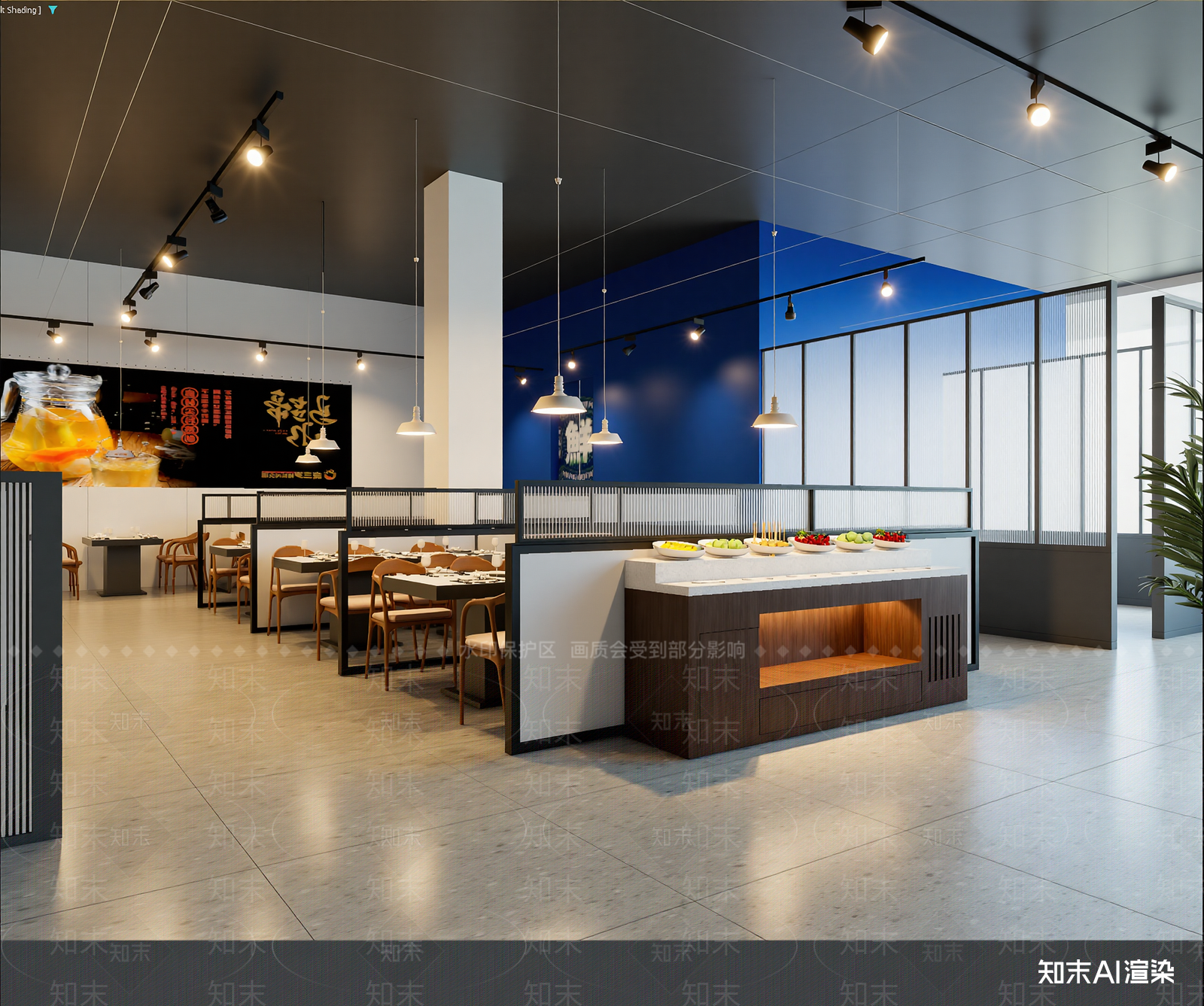 现代茶餐厅3D模型下载【ID:1213932406】
