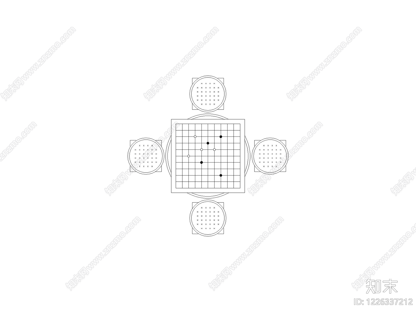 现代填充图案CAD图纸