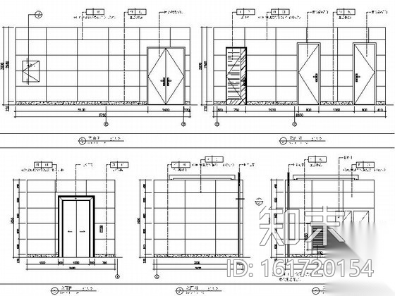 [深圳]现代股份制地方性商业金融机构支行装修施工图cad施工图下载【ID:161720154】