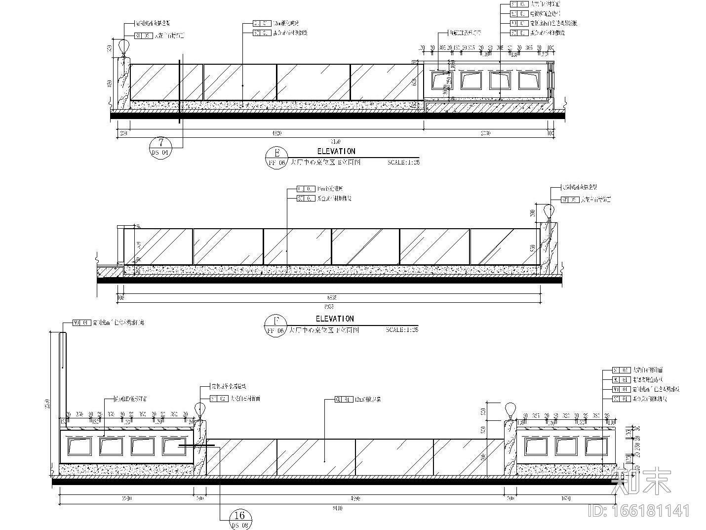 后现代风格大型餐厅内部装修施工图（附效果图）cad施工图下载【ID:166181141】