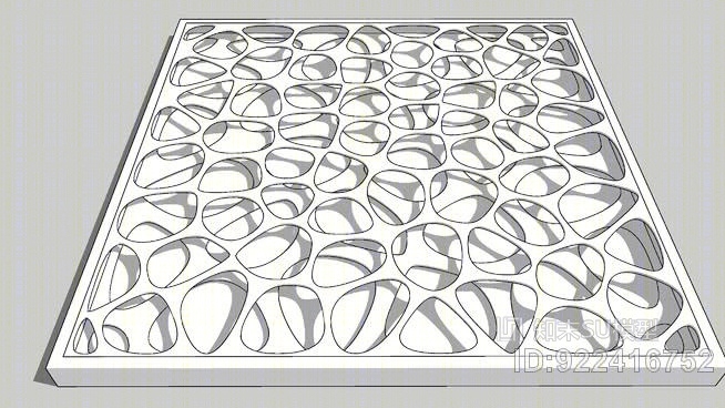 参数墙板W沃罗诺伊SU模型下载【ID:922416752】