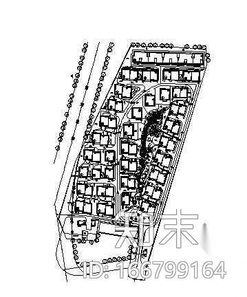 长沙市某小区环境施工图全套cad施工图下载【ID:166799164】