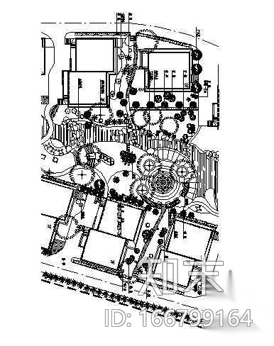 长沙市某小区环境施工图全套cad施工图下载【ID:166799164】