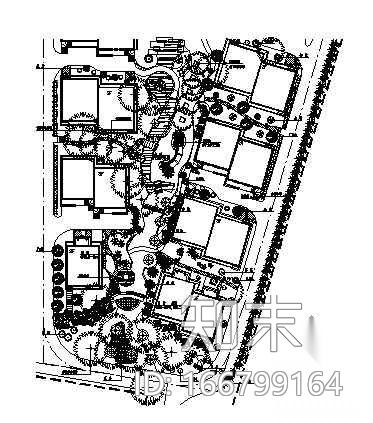 长沙市某小区环境施工图全套cad施工图下载【ID:166799164】