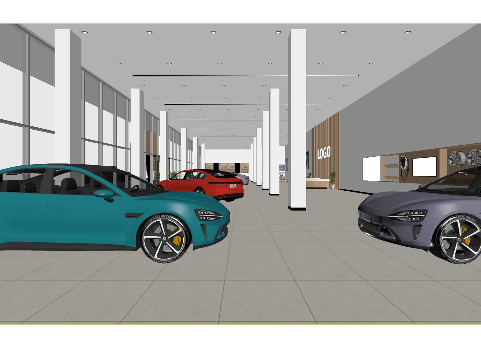 现代汽车展厅3D模型下载【ID:1214945283】