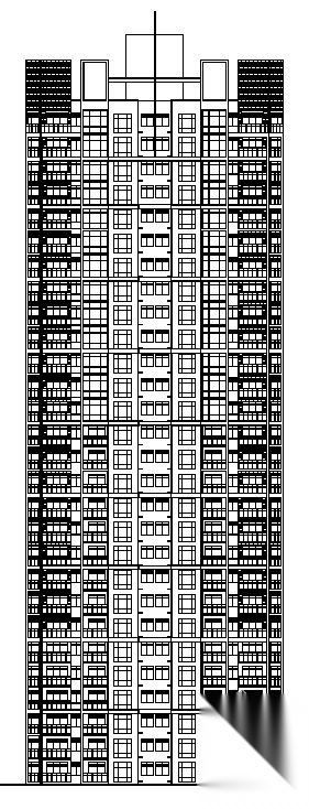 青岛某花园小区高层塔式住宅建筑方案图(3#4#楼)施工图下载【ID:149879144】