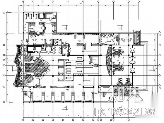 [湖北]某大型休闲俱乐部装饰工程图cad施工图下载【ID:166042198】