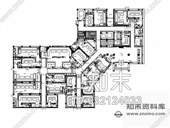 施工图重庆某大世界奢华KTV室内设计装修图cad施工图下载【ID:632124033】