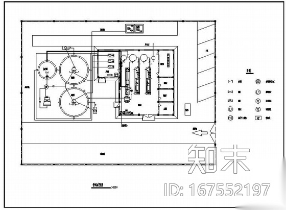 山东某垃圾渗滤液处理MBR工艺全套图cad施工图下载【ID:167552197】