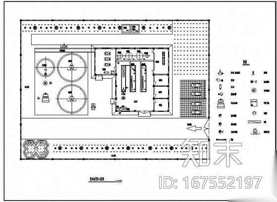 山东某垃圾渗滤液处理MBR工艺全套图cad施工图下载【ID:167552197】