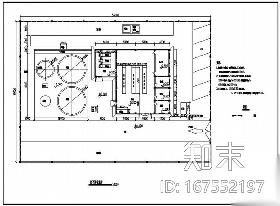 山东某垃圾渗滤液处理MBR工艺全套图cad施工图下载【ID:167552197】