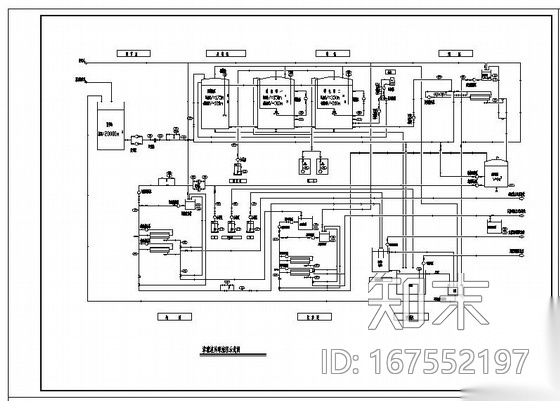 山东某垃圾渗滤液处理MBR工艺全套图cad施工图下载【ID:167552197】