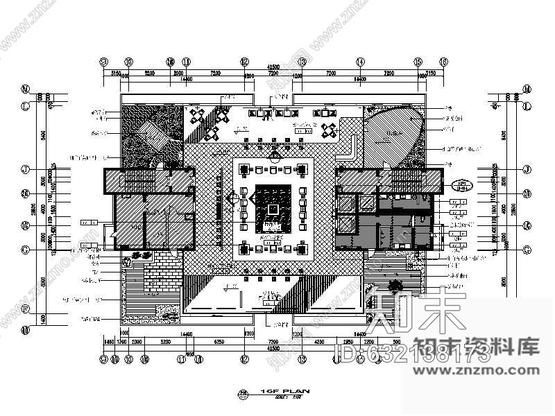 施工图江南某大学图书馆装修图(含效果)cad施工图下载【ID:632138173】