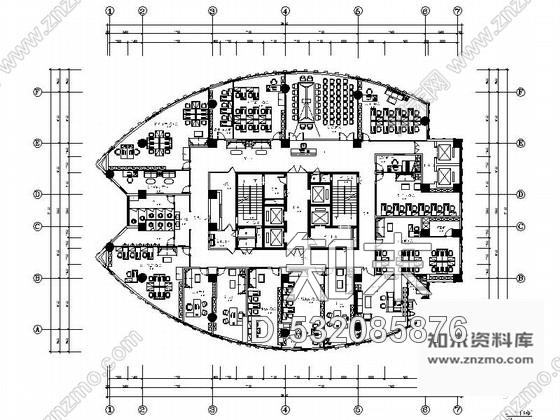 施工图重庆环球酒店现代商务写字楼装修施工图施工图下载【ID:532085876】