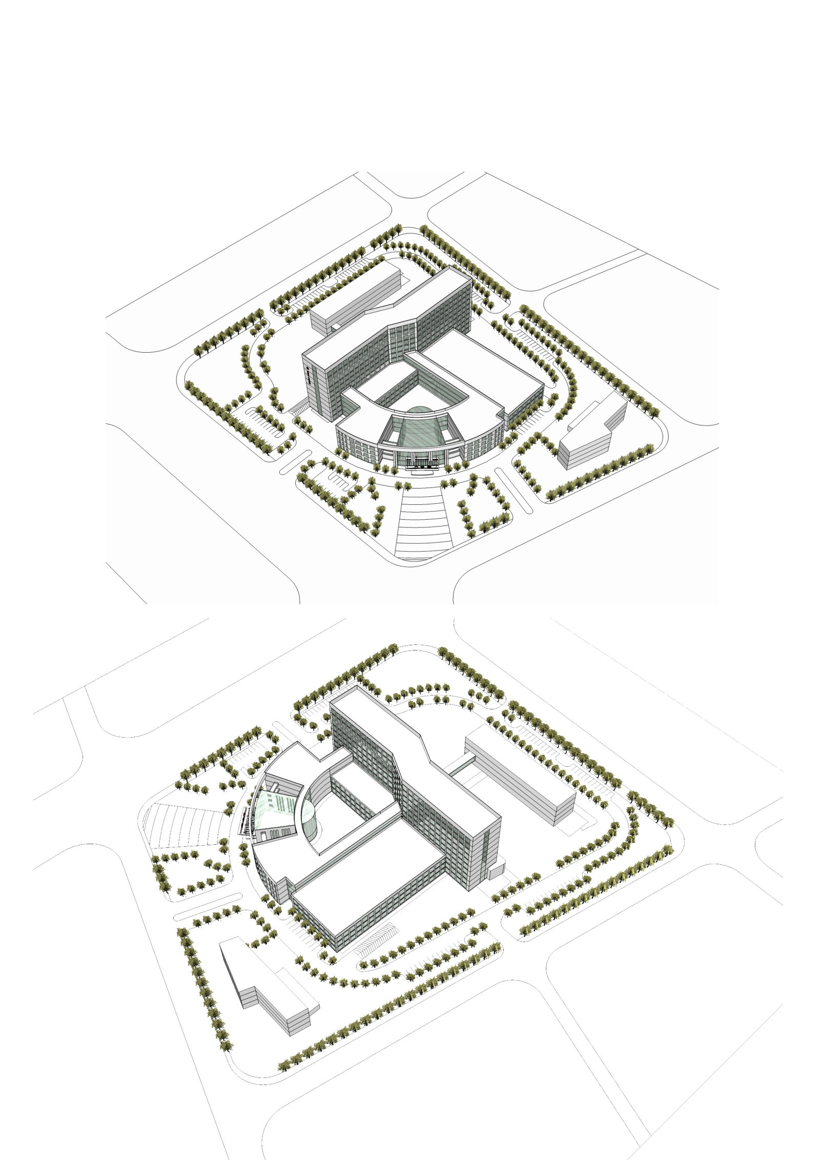 [四川省]资阳市某人民医院方案设计（含CAD）cad施工图下载【ID:151588166】