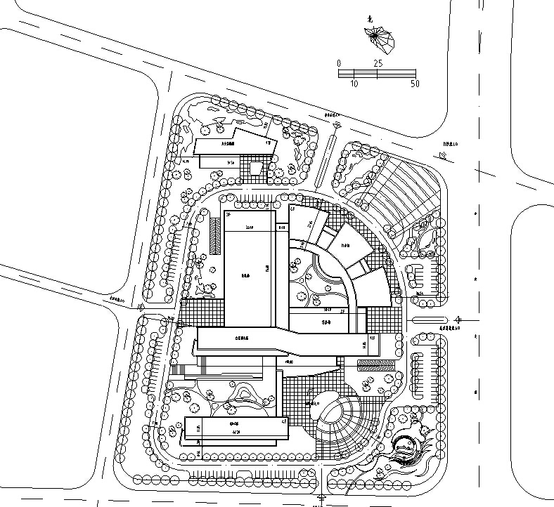 [四川省]资阳市某人民医院方案设计（含CAD）cad施工图下载【ID:151588166】