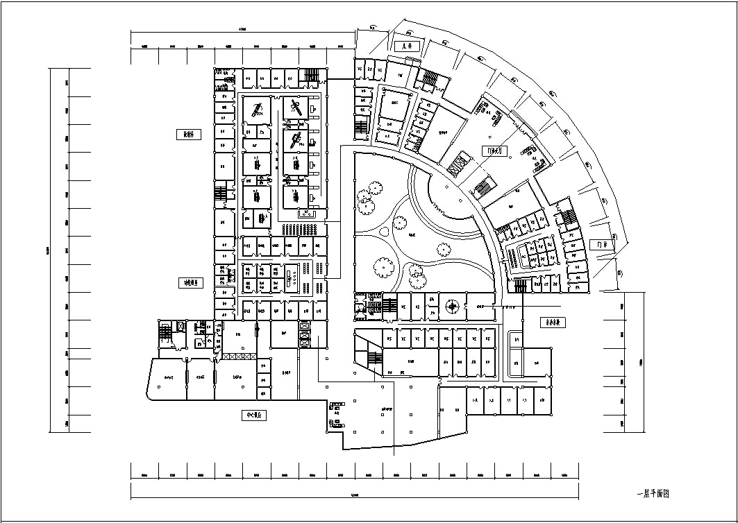 [四川省]资阳市某人民医院方案设计（含CAD）cad施工图下载【ID:151588166】