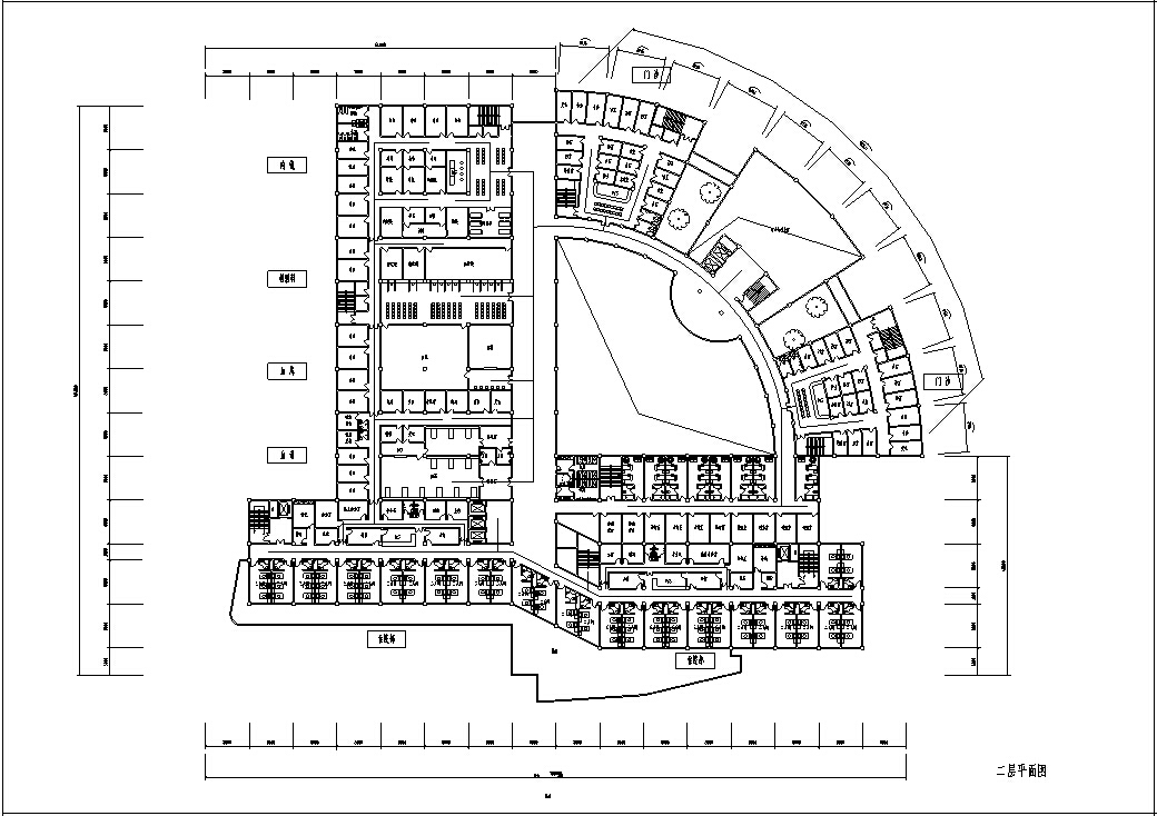 [四川省]资阳市某人民医院方案设计（含CAD）cad施工图下载【ID:151588166】