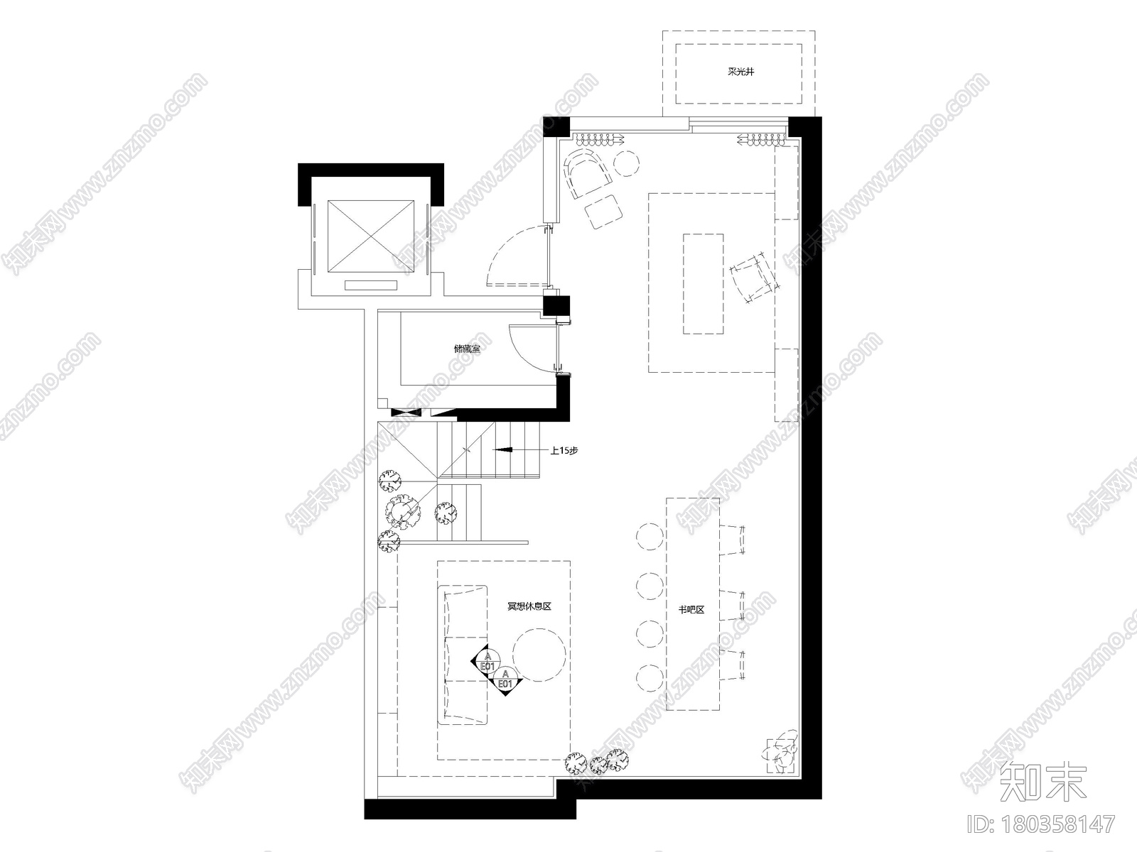 [上海]临港叠拼现代别墅户型样板间施工图施工图下载【ID:180358147】