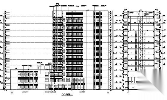 [绵阳]某县人民医院十二层综合楼建筑施工图施工图下载【ID:166708197】