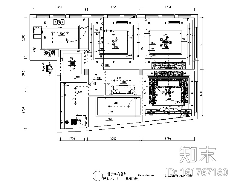 [重庆]灰色调后现代风格自建房三居室住宅设计施工图（附...cad施工图下载【ID:161767180】